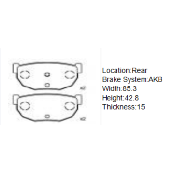 A106WK BRACK CAKE SET PER NISSAN SILVIA (S12)